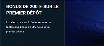 Bonus de bienvenue 1xbet
