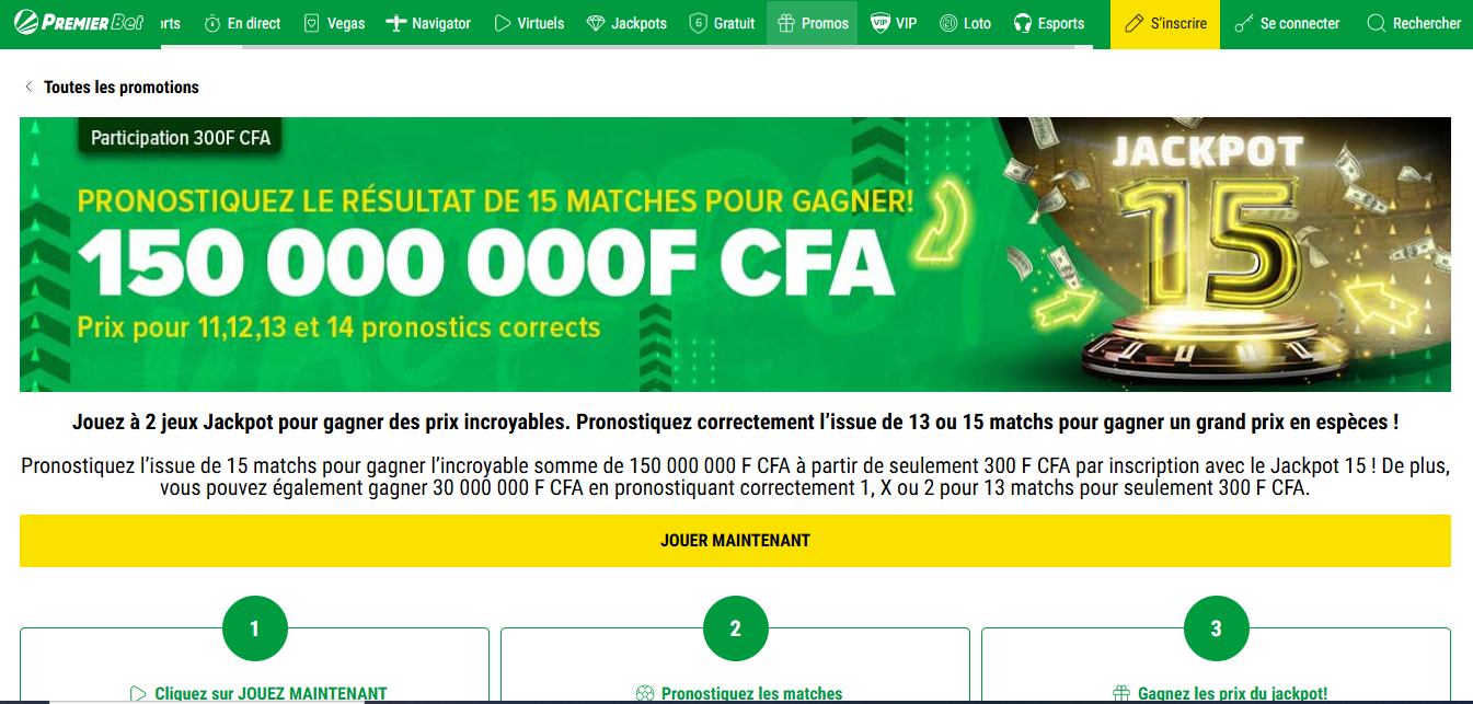 Image du bonus Premier Bet